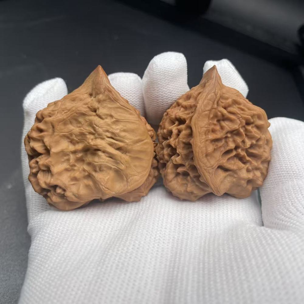 High-Quality Official Hat Half-Wall Wenwan Walnut | Natural Hand-Picked Guanmao Banbi, Collectible & Playable, Perfect for Wenwan Enthusiasts