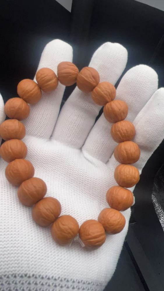 Premium Natural Monkey Head Walnut Beaded Bracelet | Handcrafted Wenwan Mala for Meditation & Patina Collection