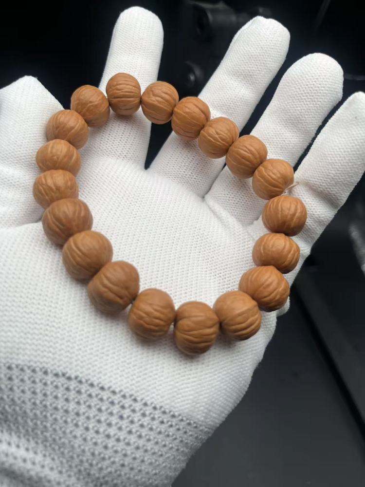 Premium Natural Monkey Head Walnut Beaded Bracelet | Handcrafted Wenwan Mala for Meditation & Patina Collection