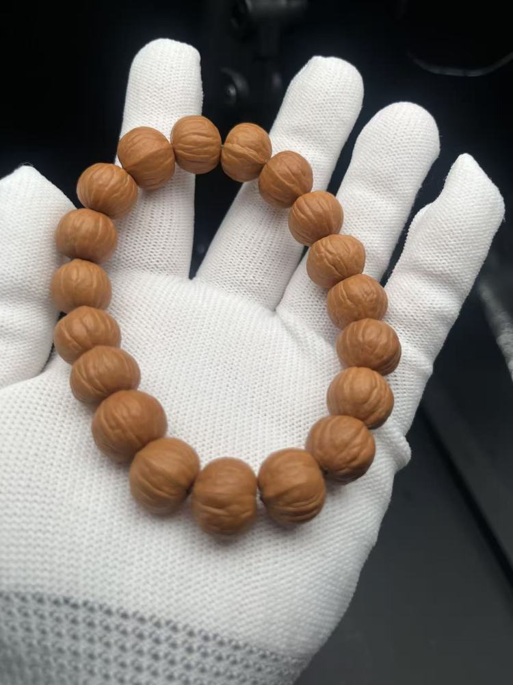 Premium Natural Monkey Head Walnut Beaded Bracelet | Handcrafted Wenwan Mala for Meditation & Patina Collection