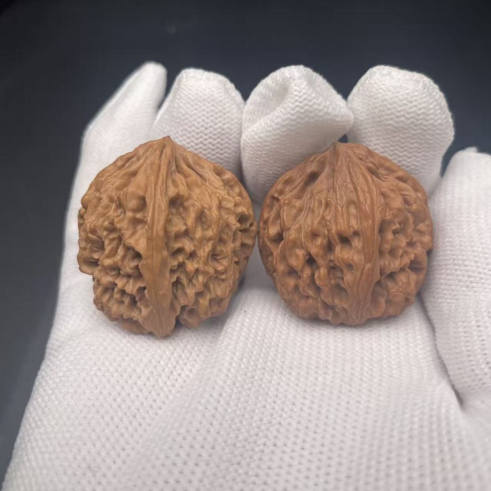 Premium Apple Four-Edged Wenwan Walnut | Collectible Grade Hand-Matched Pair | Natural Old Tree Walnut | High Patina Potential & Market Value | Lucky Collectible
