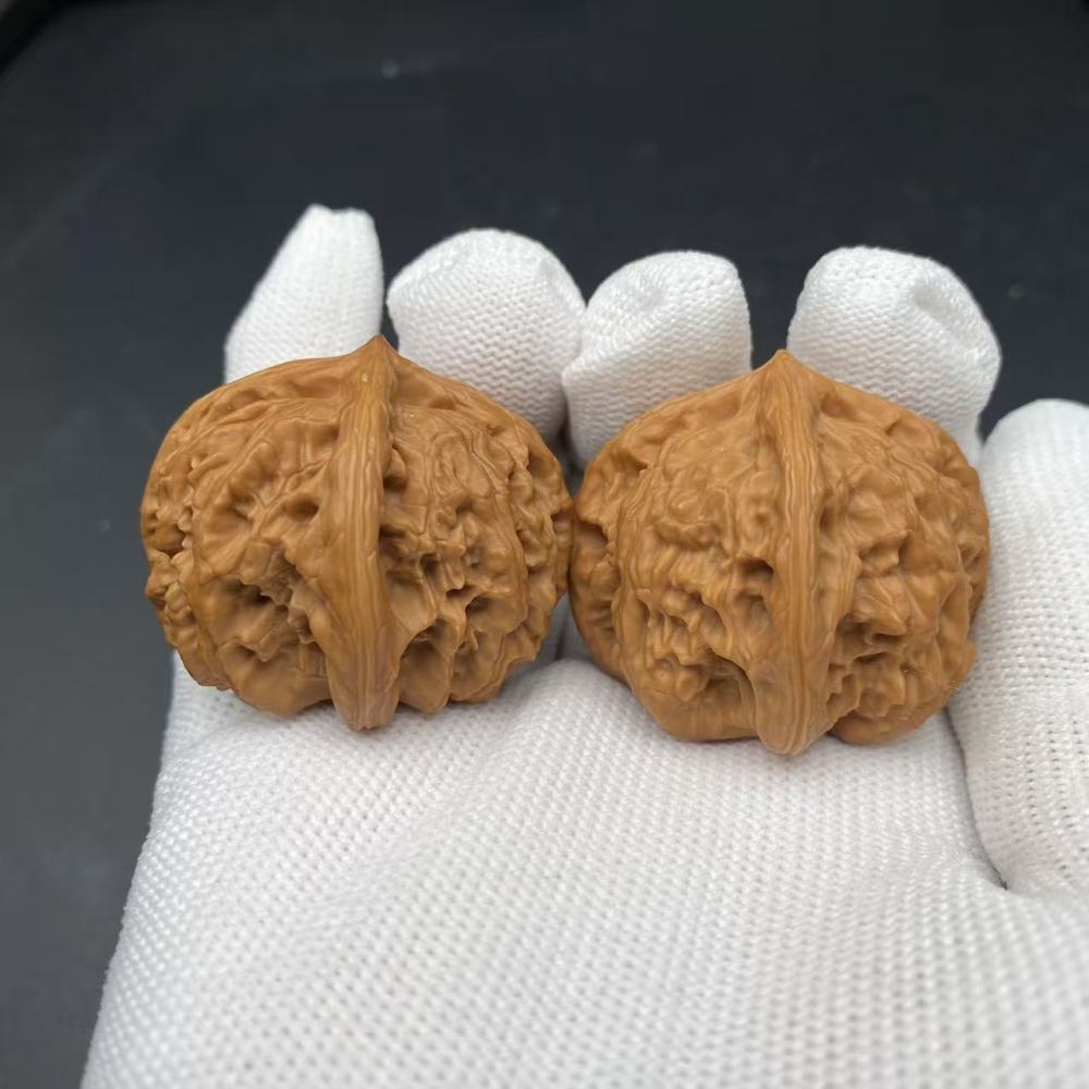Natural Four-Edged Wenwan Walnuts from Xiayunling | Collectible Matching Pair | Handheld Decompression Fidget Toy | Rare Handicraf