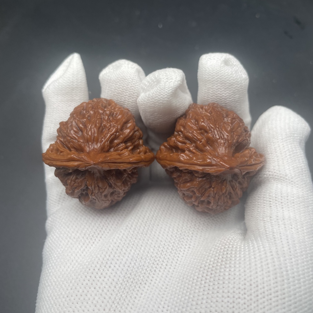 Guanyin Belly Vintage Wenwan Walnuts | Rare Wild Old Tree Collectible | Hand Massage Palm Exercise Walnuts | Premium Stress Relief Collectibles with Patina