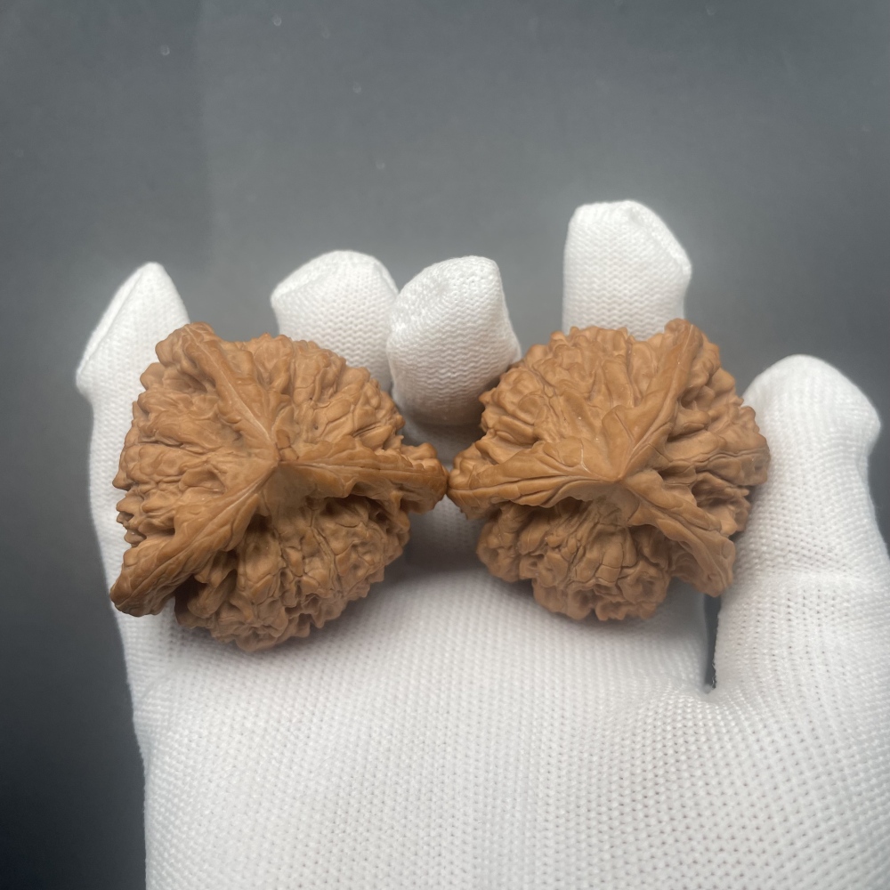 Guanmao Tri-Lobe is a recognized top rare variety in the wenwan walnut circle