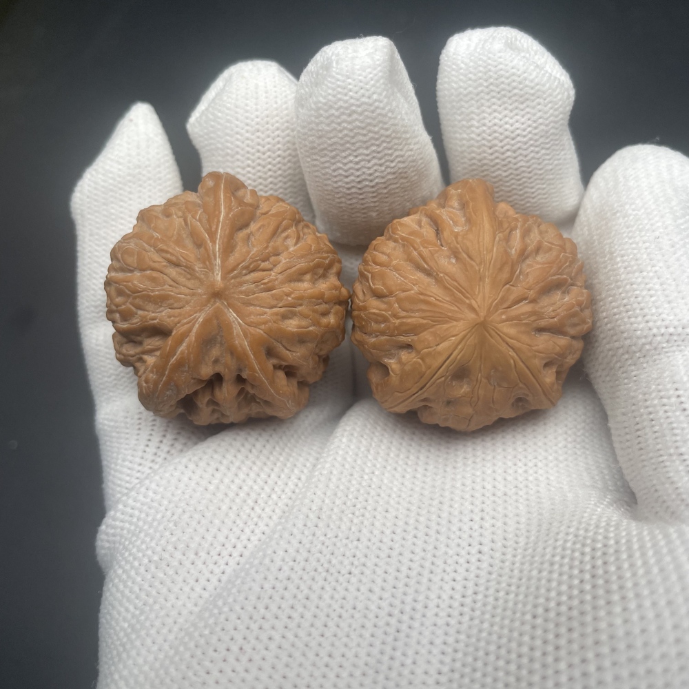Hammer Owl Shape Chinese Wenwan Walnuts - Handmade Rare Collectible Stress Relief Fidget Toys for Hand Health & Feng Shui Decor