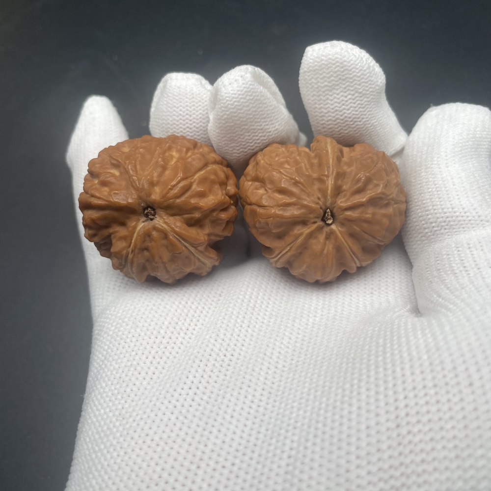 Meteorite Yuanbao Special-Shaped Chinese Walnuts - Handmade Collectible Fidget Toys for Stress Relief & Hand Health