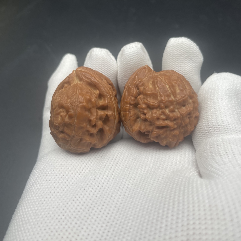Meteorite Yuanbao Special-Shaped Chinese Walnuts - Handmade Collectible Fidget Toys for Stress Relief & Hand Health