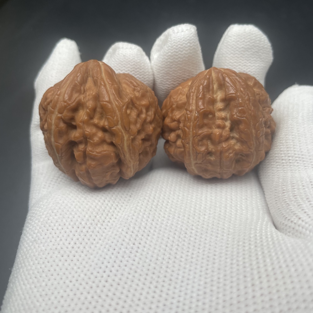Meteorite Yuanbao Special-Shaped Chinese Walnuts - Handmade Collectible Fidget Toys for Stress Relief & Hand Health