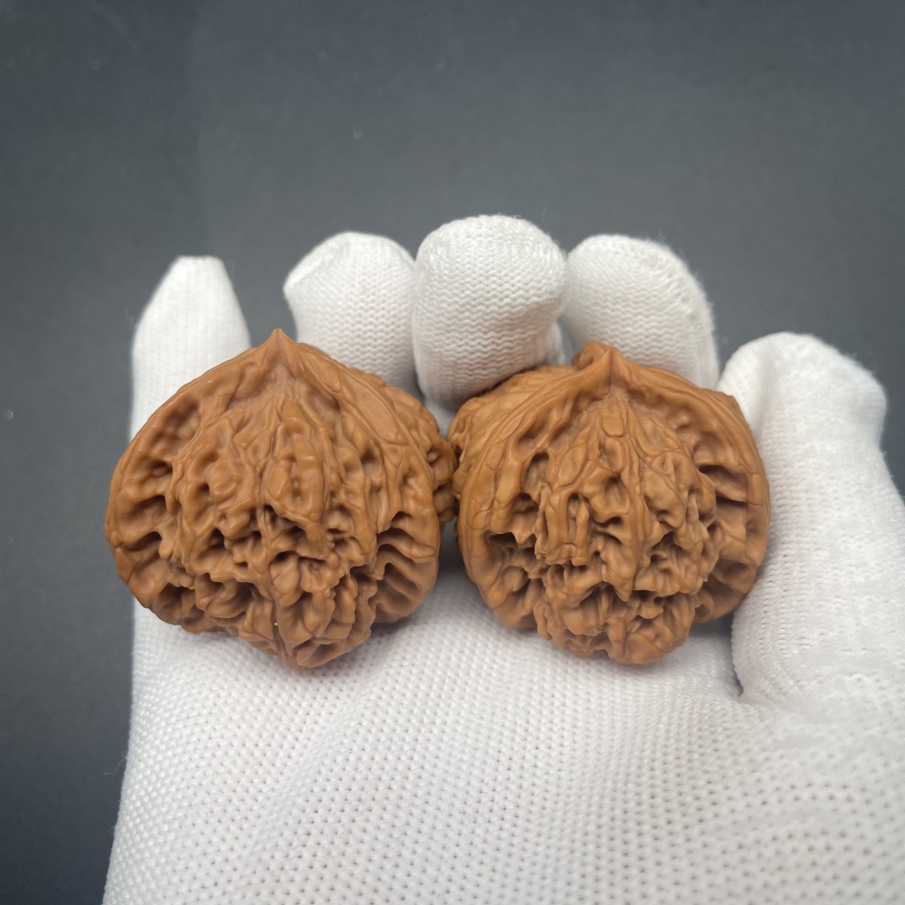 Tiger King Three-Ridges Wenwan Walnuts | Rare Natural Wild Collectibles | Hand Exercise Stress Relief Massage Walnuts | Oriental Culture Collectible Ornament