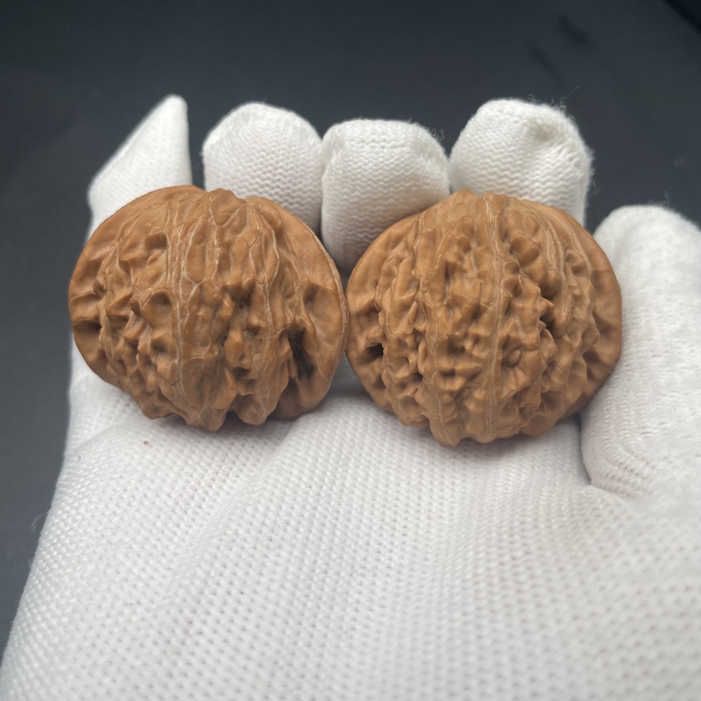 Gongdeng Snake-Pattern Wenwan Walnuts | Rare Natural Wild Collectibles | Hand Exercise Stress Relief Massage Walnuts | Oriental Culture Collectible Ornament