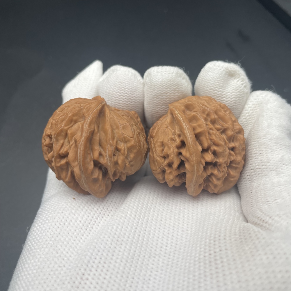 Gongdeng Snake-Pattern Wenwan Walnuts | Rare Natural Wild Collectibles | Hand Exercise Stress Relief Massage Walnuts | Oriental Culture Collectible Ornament