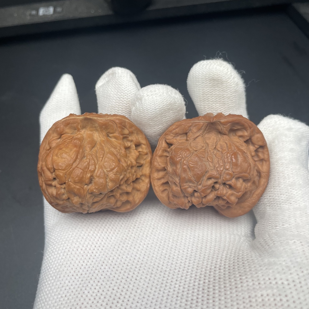 Guanmao Snake-Head Wenwan Walnuts | Rare Natural Wild Collectibles | Hand Exercise Stress Relief Massage Walnuts | Oriental Culture Collectible Ornament