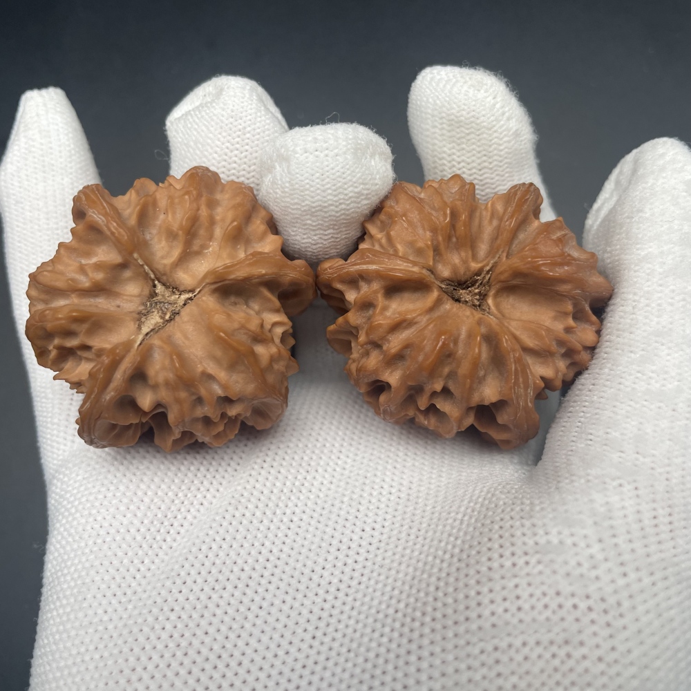 Premium Cao Dalong Three-Ridge Wenwan Walnuts | Hand Exercise Collectibles