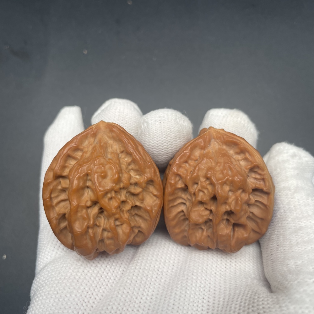 Rare Triangular Chinese Walnut - Handheld Stress Relief & Wellness Collectible