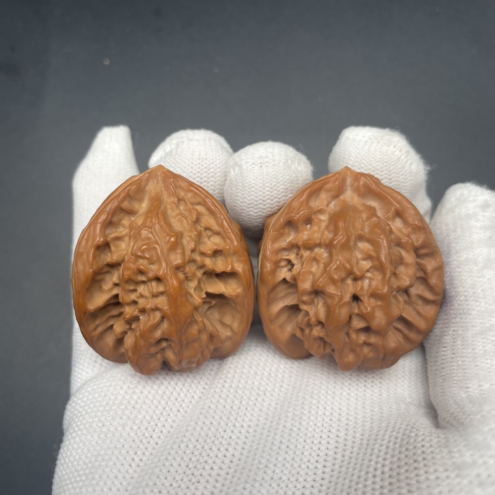 Rare Triangular Chinese Walnut - Handheld Stress Relief & Wellness Collectible