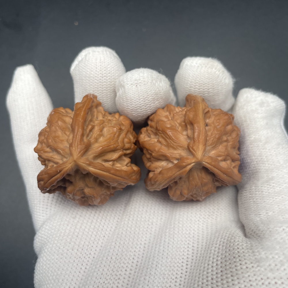 Rare Triangular Chinese Walnut - Handheld Stress Relief & Wellness Collectible
