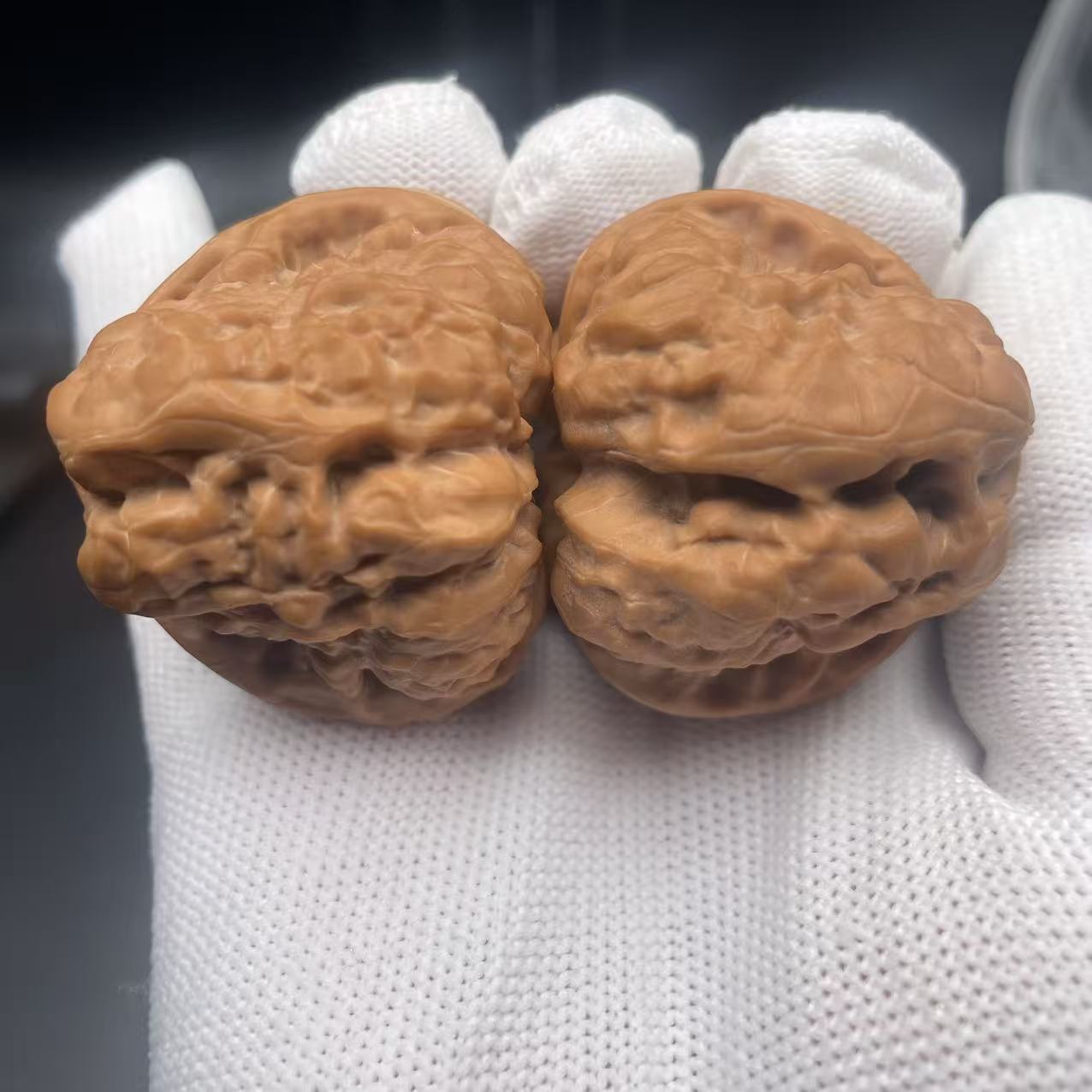Rare Triangular Clam Head Walnuts | Natural Fidget Toys for Stress Relief & Desk Decor