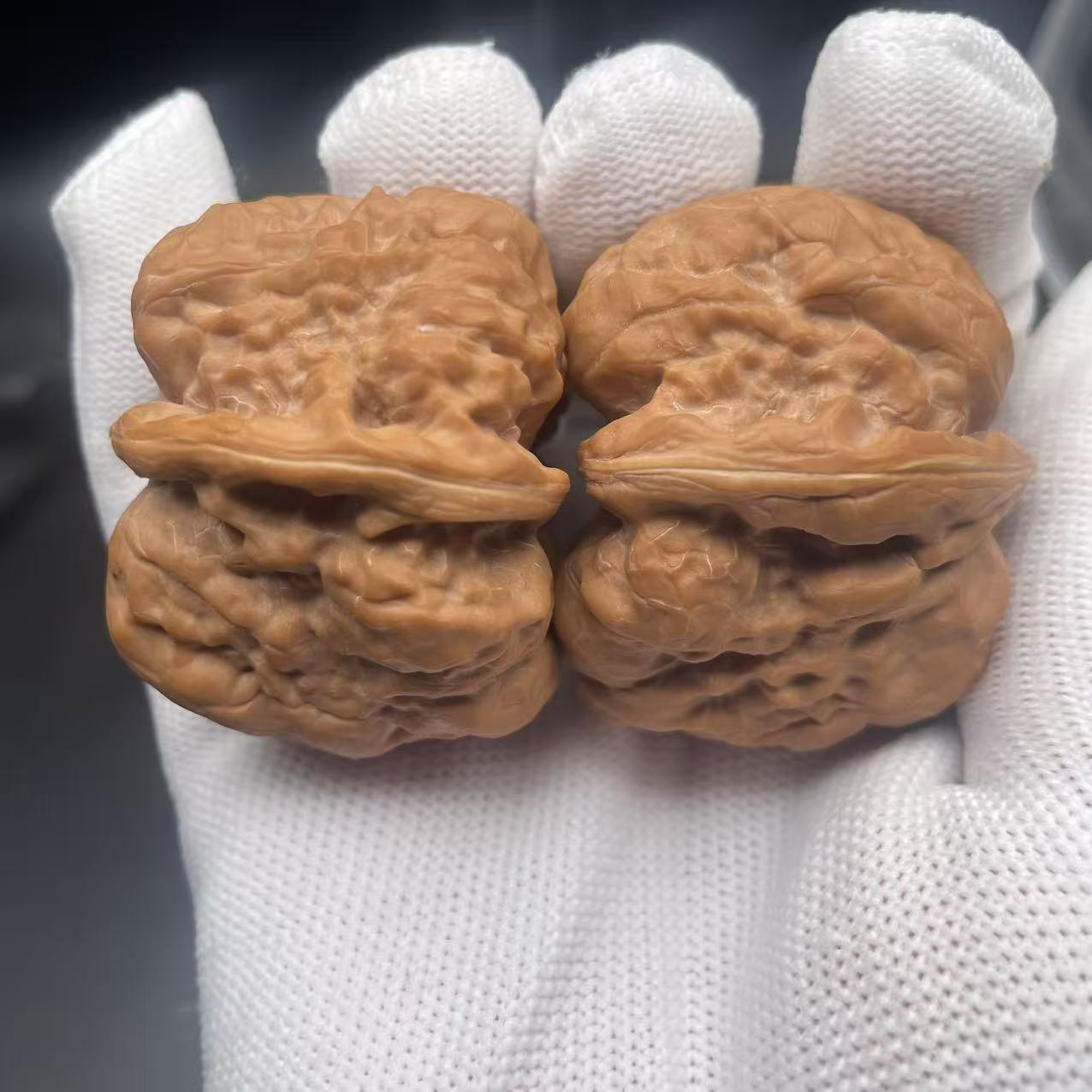 Rare Triangular Clam Head Walnuts | Natural Fidget Toys for Stress Relief & Desk Decor