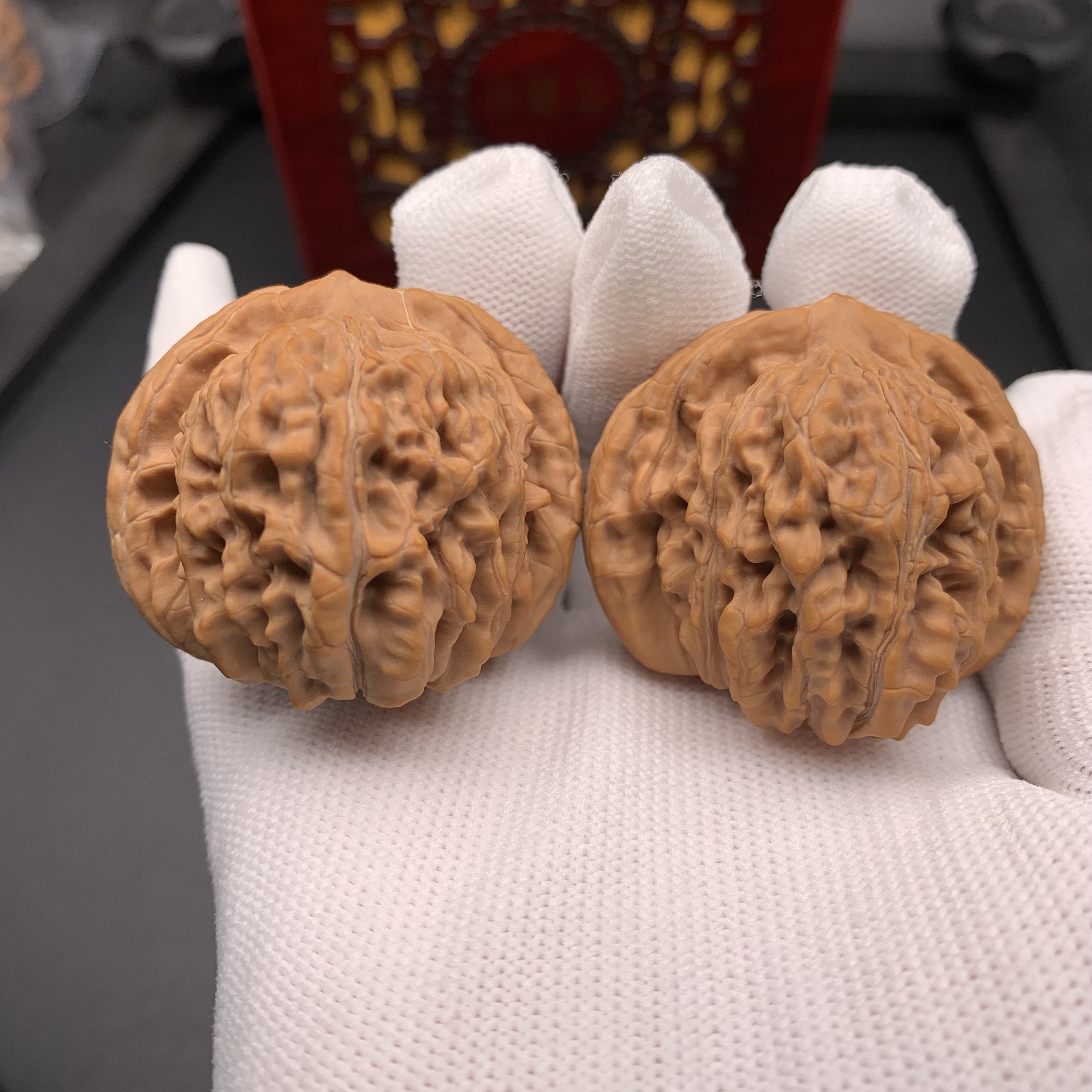 Premium Shizilou Style Palm Exercise Walnuts - High-Quality Fidget Toys for Stress Relief & Collecting