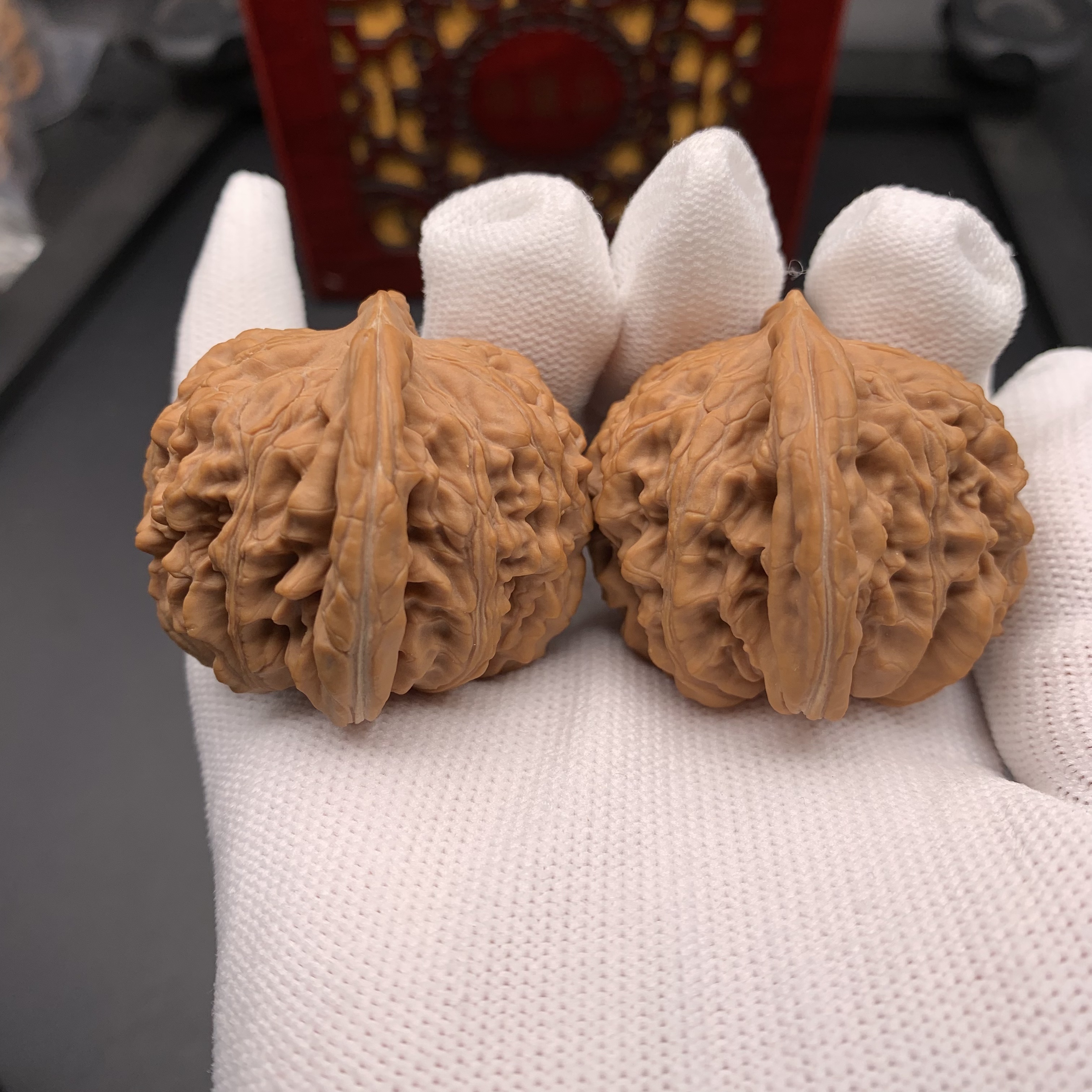 Premium Shizilou Style Palm Exercise Walnuts - High-Quality Fidget Toys for Stress Relief & Collecting