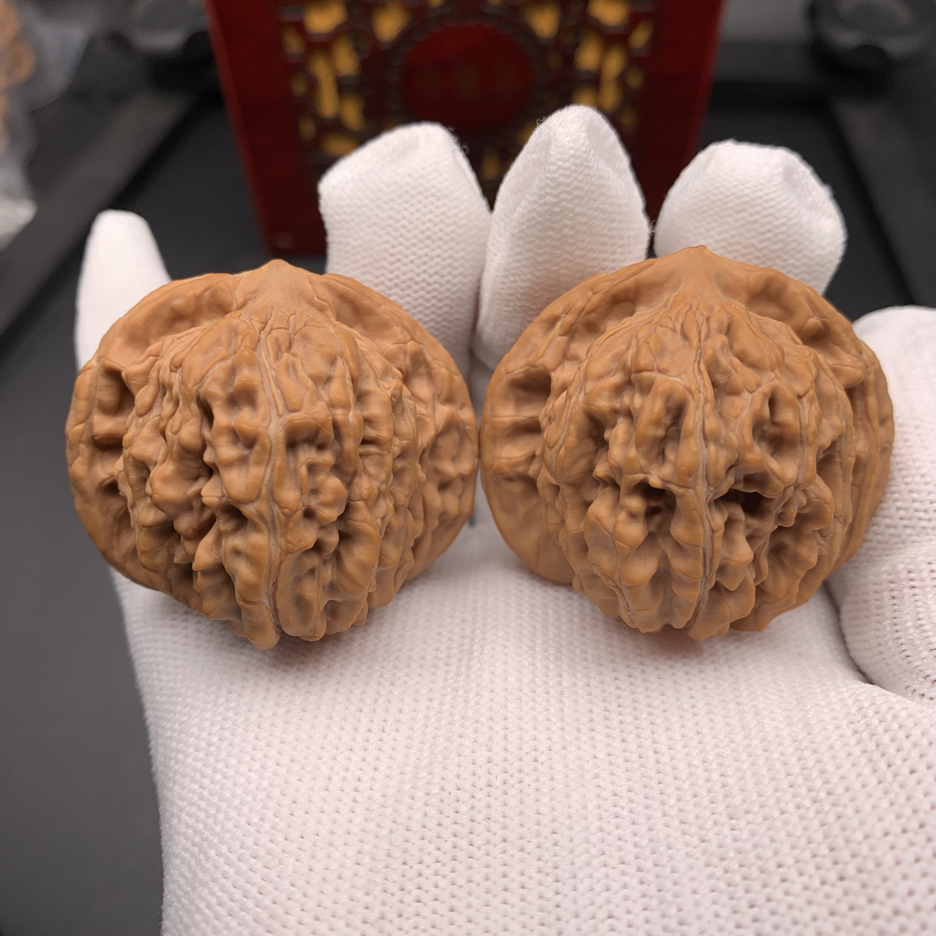Premium Shizilou Style Palm Exercise Walnuts - High-Quality Fidget Toys for Stress Relief & Collecting
