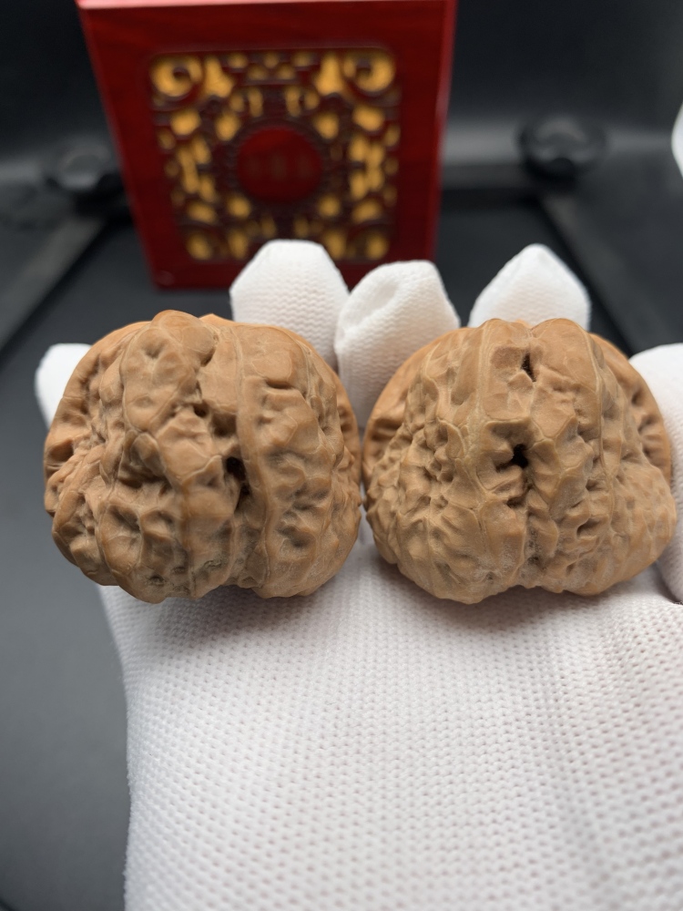 Premium Hand-Carved Natural Walnut Fidget Toy | Stress Relief Palm Exercise Collectible