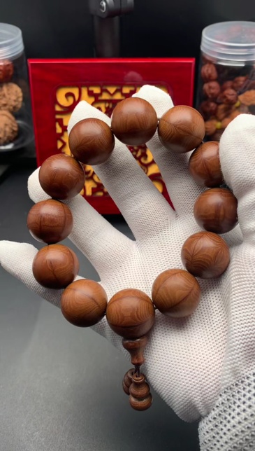 Natural Rosewood Beaded Bracelet, Handmade Wooden Fidget Jewelry for Stress Relief & Daily Calm