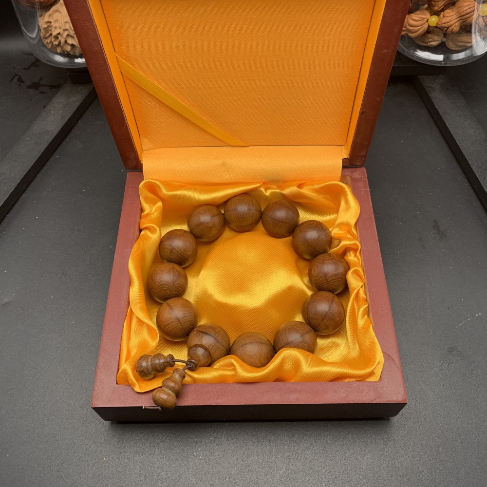Natural Rosewood Beaded Bracelet, Handmade Wooden Fidget Jewelry for Stress Relief & Daily Calm