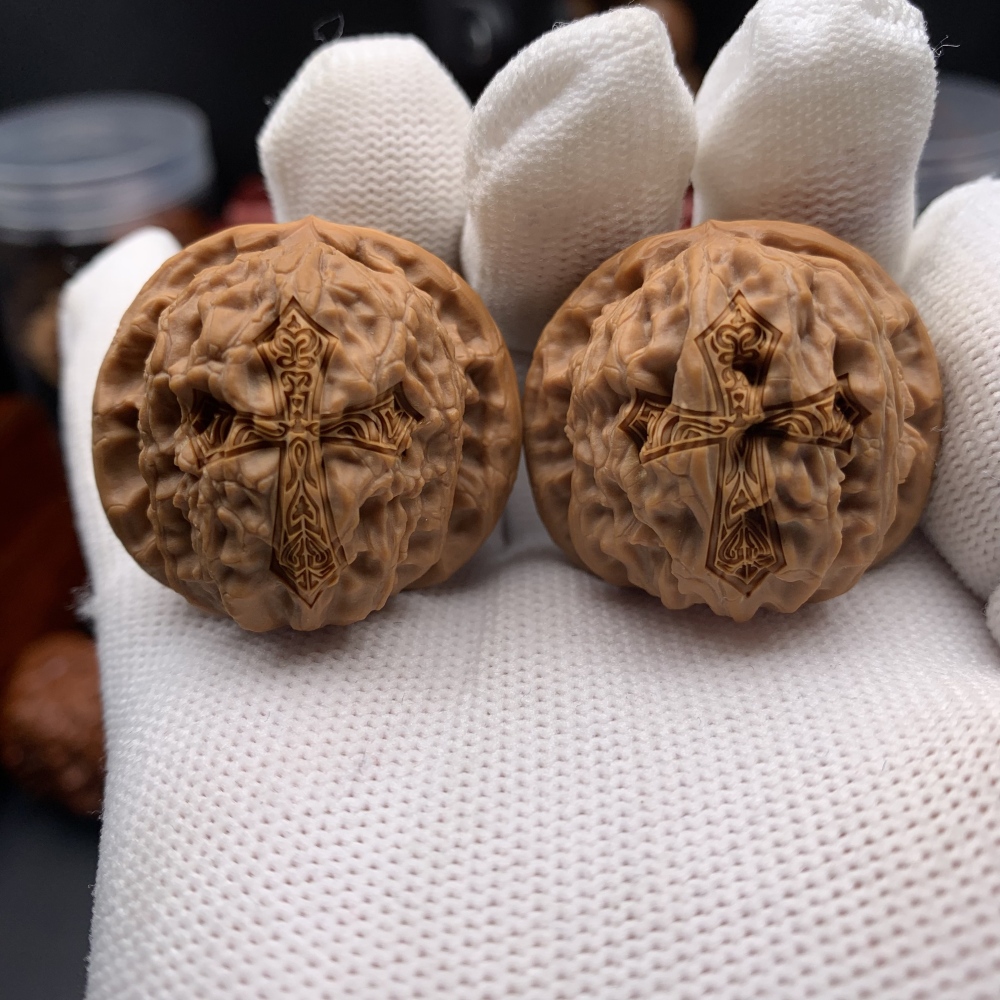 HEADLINE: CUSTOM ENGRAVED WENWAN WALNUTS | PERSONALIZE YOUR PAIR Sub-headline: Your Story, Your Symbol, Carved in Stone. 100% Customizable Vector Engraving for Every Occasion.
