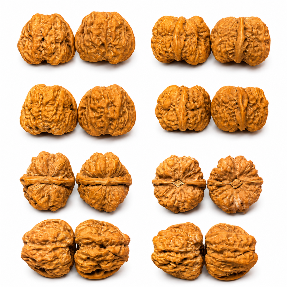 A Pair of Premium Natural Hand Exercise Walnut Balls, Stress Relief Hand Massage Ornaments, Collectible Rare Natural Craft Walnuts for Desk Decor & Meditation