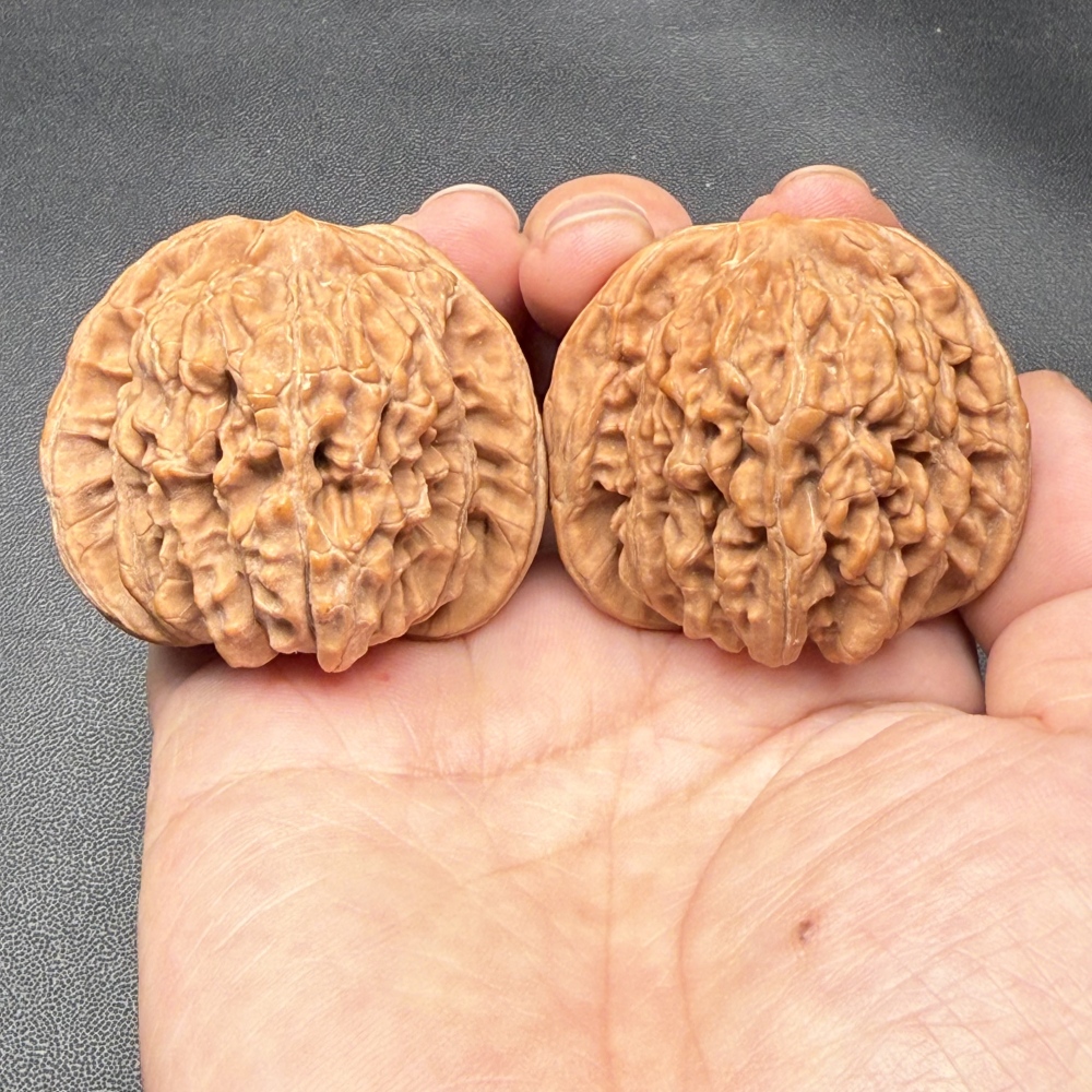 Pinggu First-Generation Old Tree Lion Head Walnuts, Natural Fidget Hand Balls, Collectible Palm Massage Toys with Custom Engraving