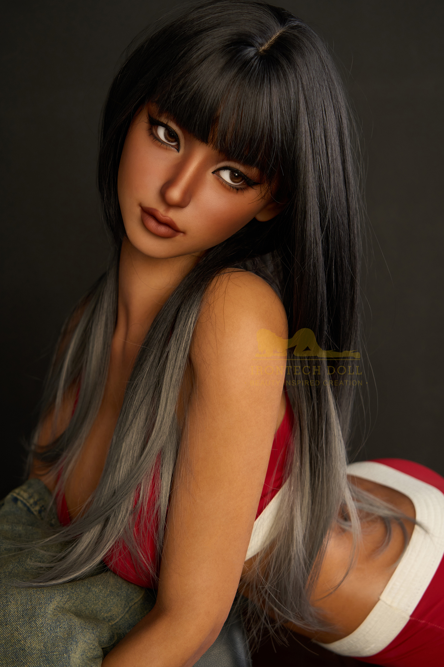 IRONTECH DOLL® 161CM (5.28')  S14  Dark Tanned Sex Doll