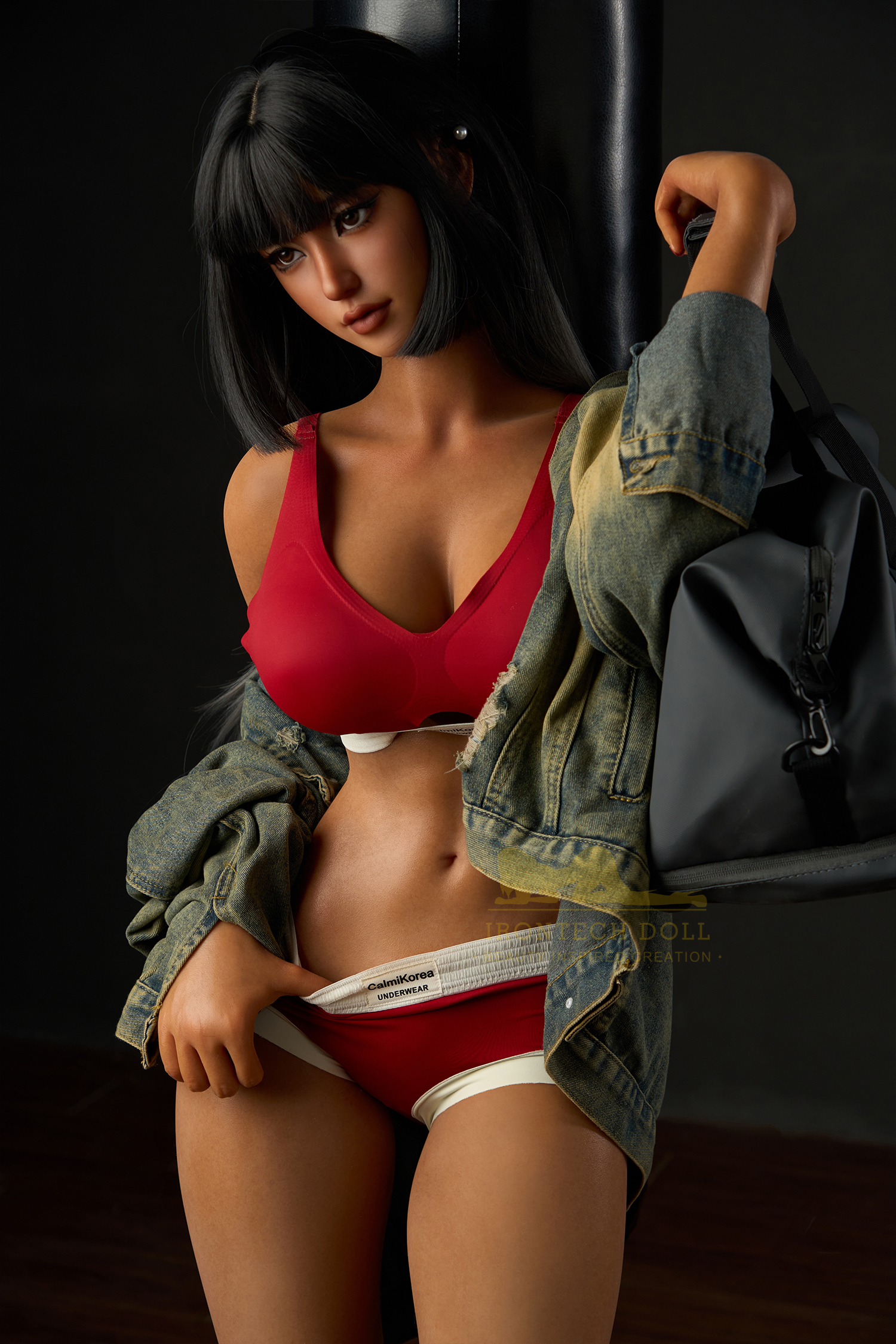 IRONTECH DOLL® 161CM (5.28')  S14  Dark Tanned Silicone Sex Doll