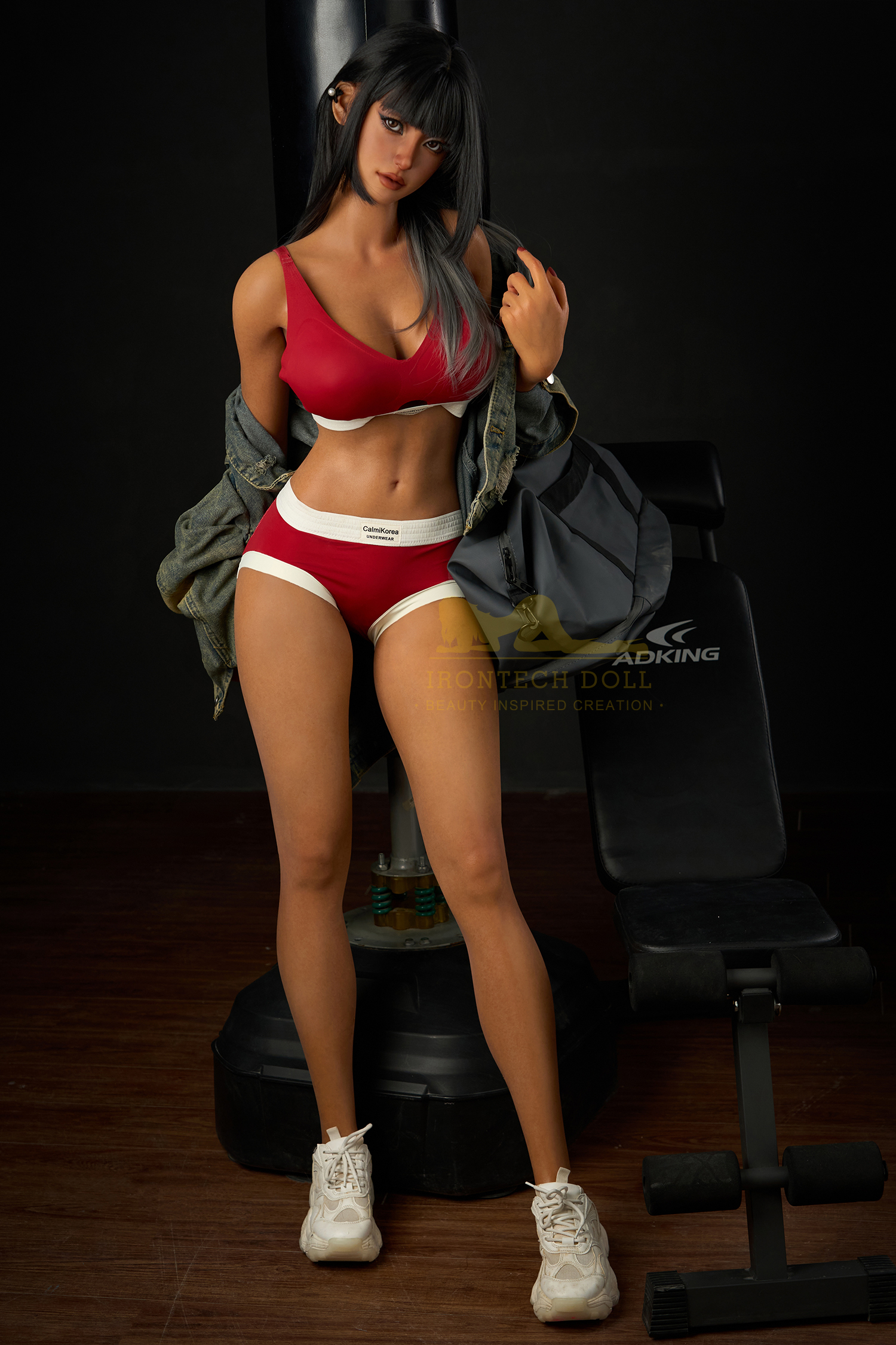 IRONTECH DOLL® 161CM (5.28')  S14  Dark Tanned Silicone Sex Doll