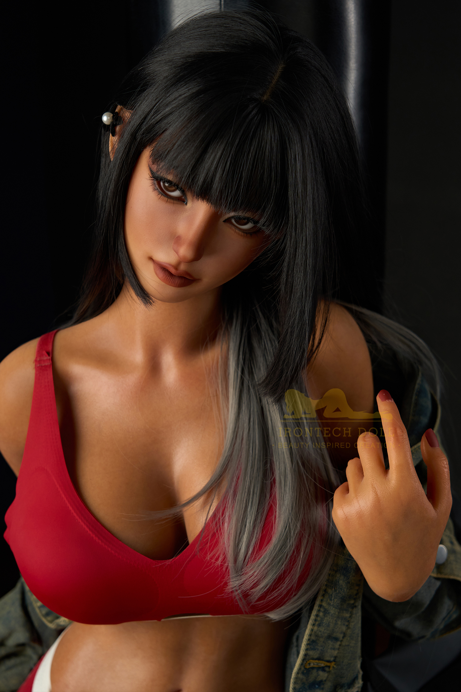 IRONTECH DOLL® 161CM (5.28')  S14  Dark Tanned Silicone Sex Doll