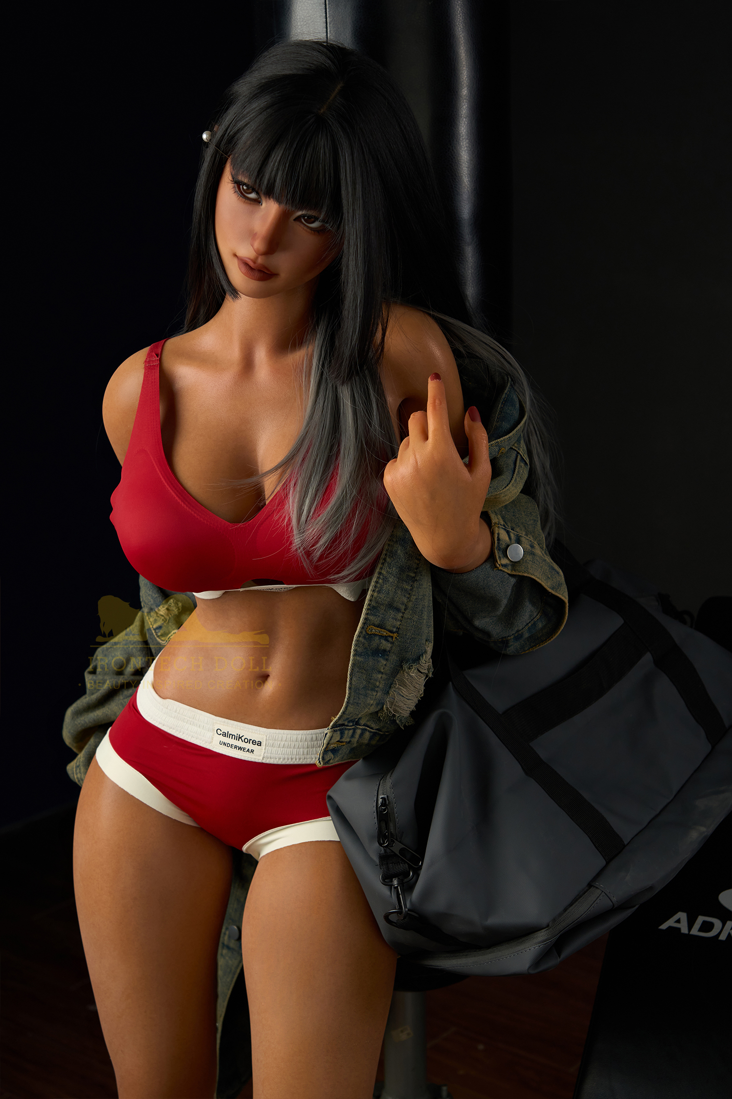 IRONTECH DOLL® 161CM (5.28')  S14  Dark Tanned Silicone Sex Doll