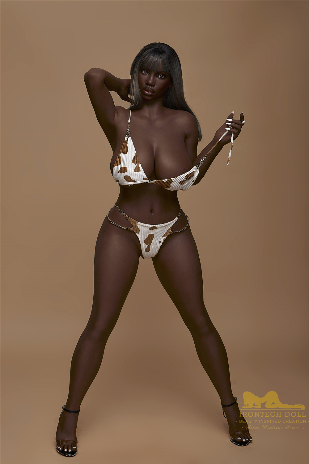 IRONTECH DOLL® 160CM (5.25')  S33 Penny Black Silicone Sex Doll