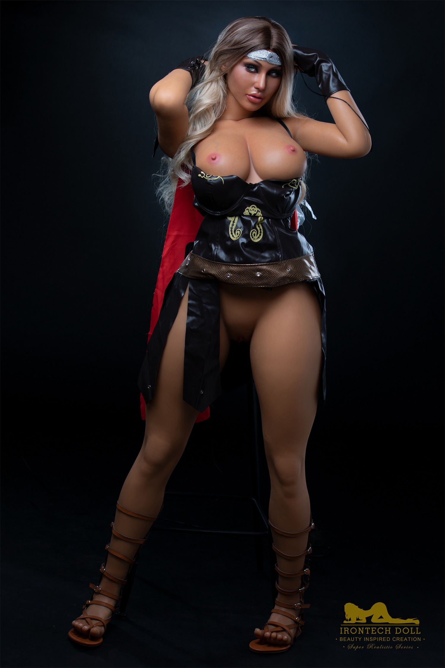 IRONTECH DOLL® 164CM (5.38') S26 Hedy Dark Tanned 2  Silicone Sex Doll