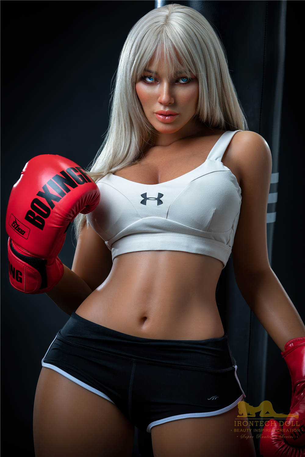 IRONTECH DOLL® 164CM (5.38') S26 Hedy Dark Tanned  Silicone Sex Doll