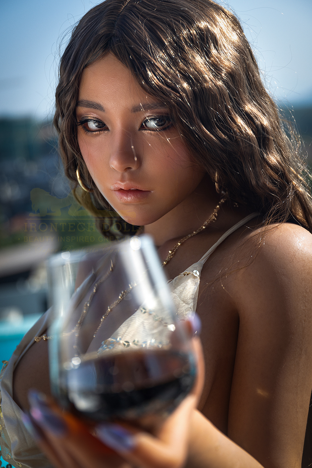 IRONTECH DOLL® 164CM (5.38') S40 Dark Tanned   Silicone Sex Doll