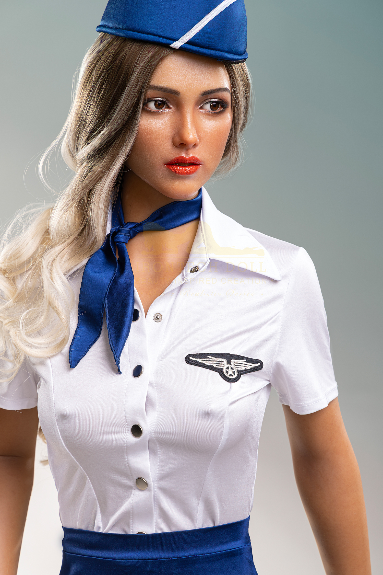 IRONTECH DOLL® 169cm  (5.54')  S44 Dark Tanned Silicone Sex Doll