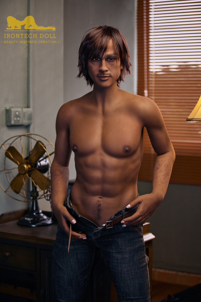 IRONTECH DOLL® 175cm  (5.74') Charles black TPE Male Doll
