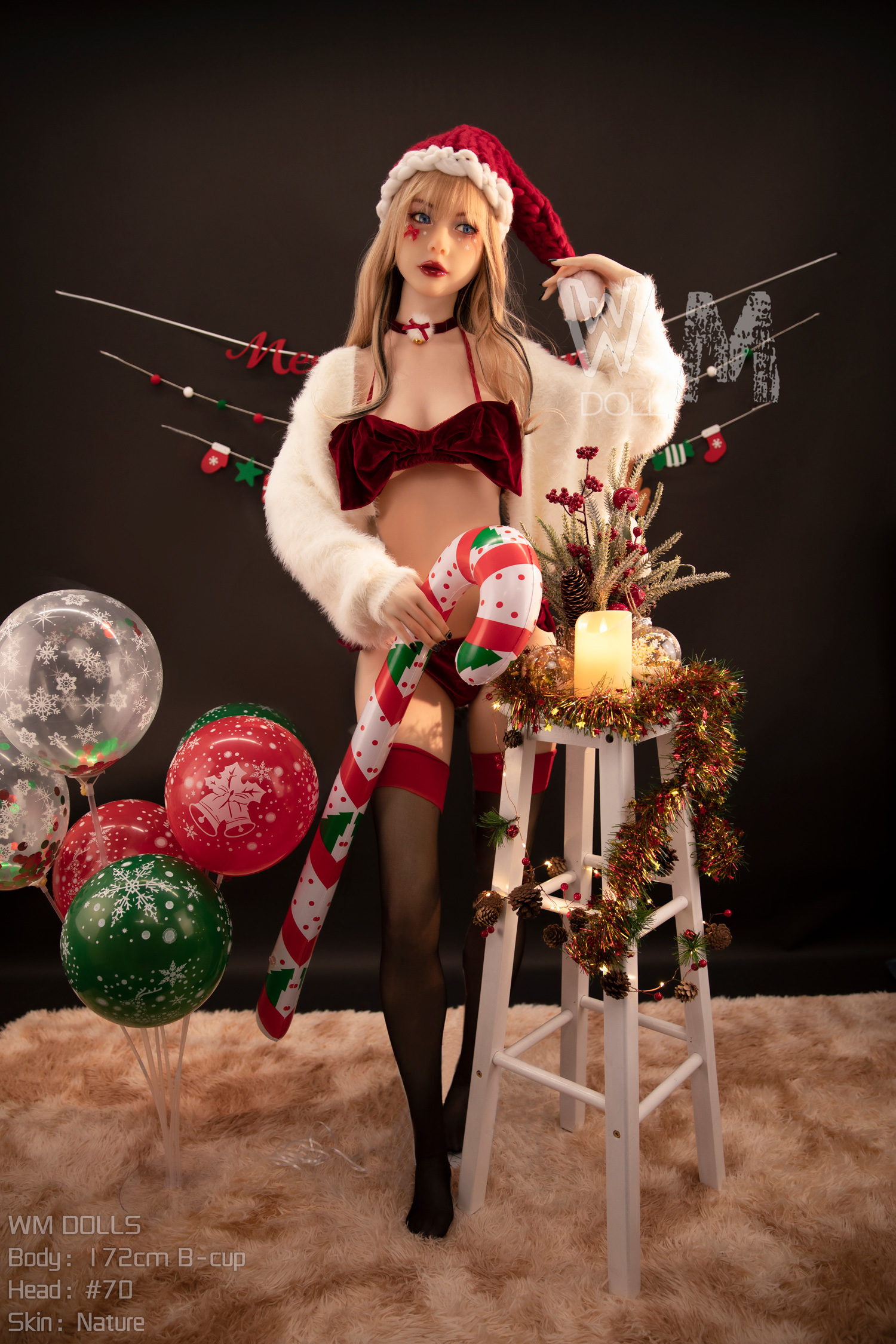 WM Dolls® 172cm (5.64') B  Cup  with Head #70 TPE Sex Doll