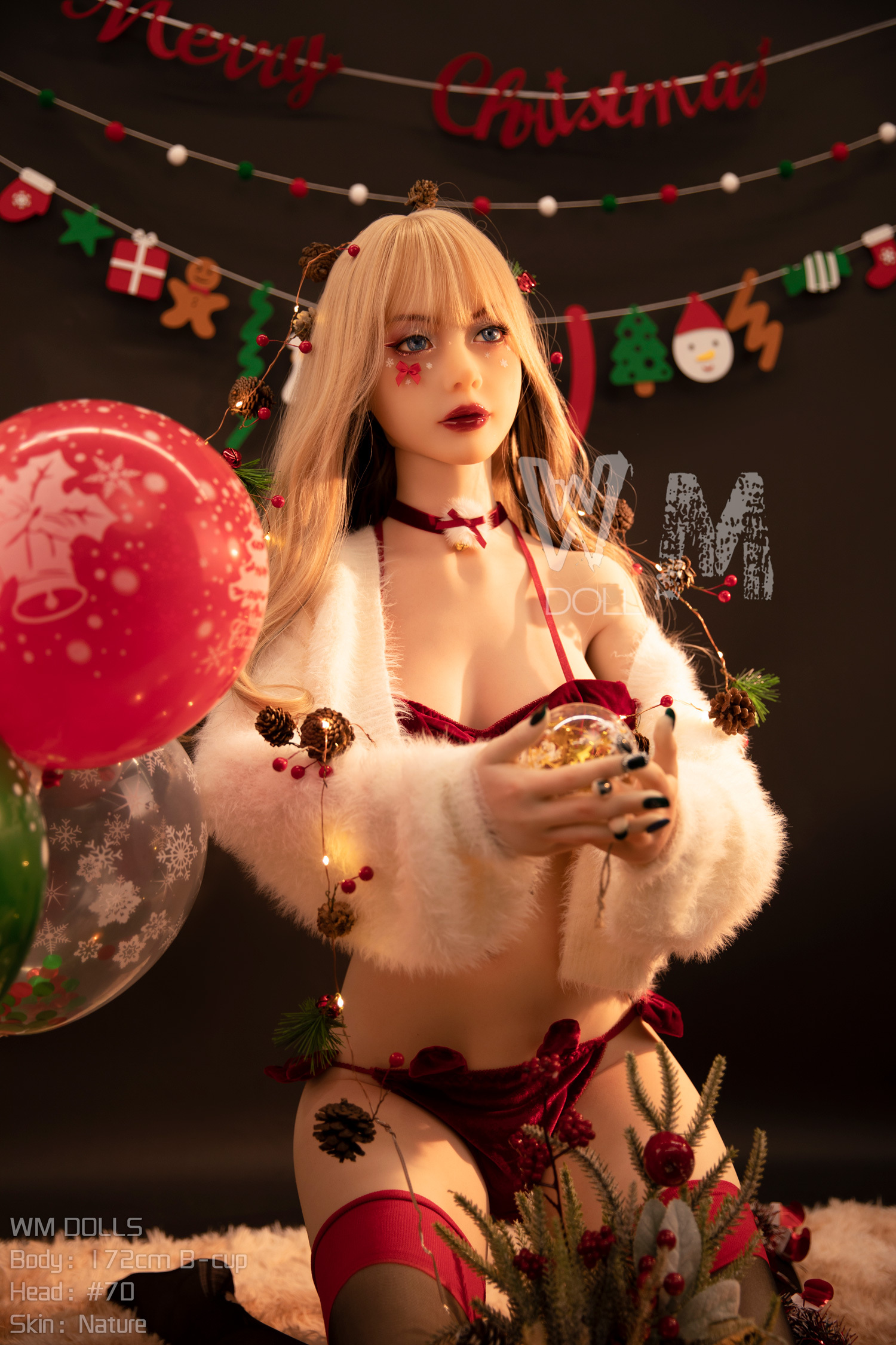 WM Dolls® 172cm (5.64') B  Cup  with Head #70 TPE Sex Doll