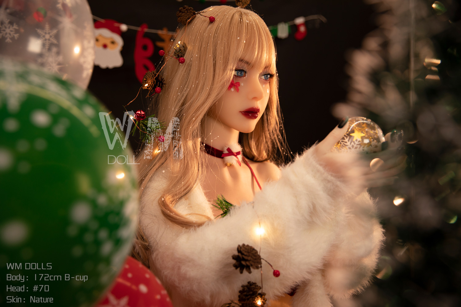 WM Dolls® 172cm (5.64') B  Cup  with Head #70 TPE Sex Doll
