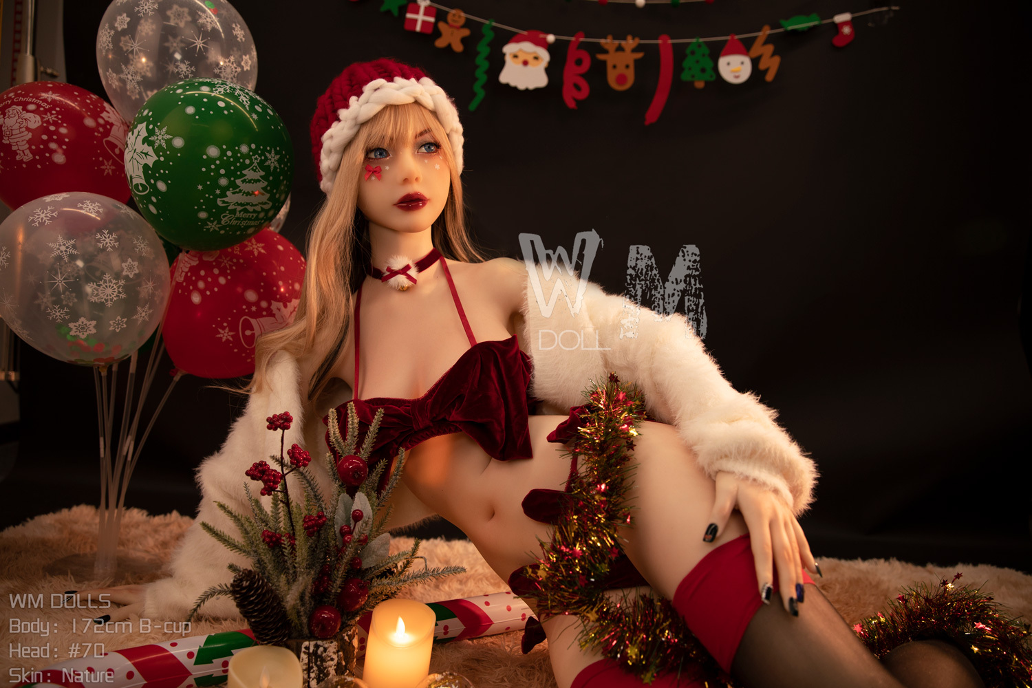 WM Dolls® 172cm (5.64') B  Cup  with Head #70 TPE Sex Doll