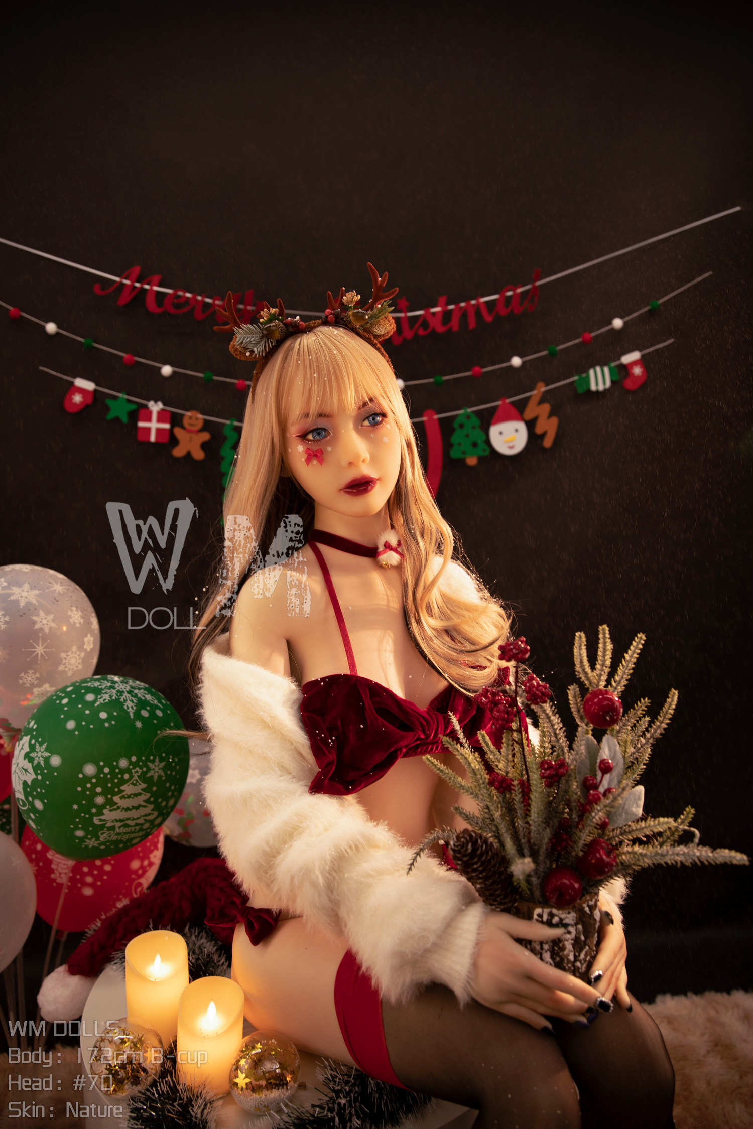 WM Dolls® 172cm (5.64') B  Cup  with Head #70 TPE Sex Doll