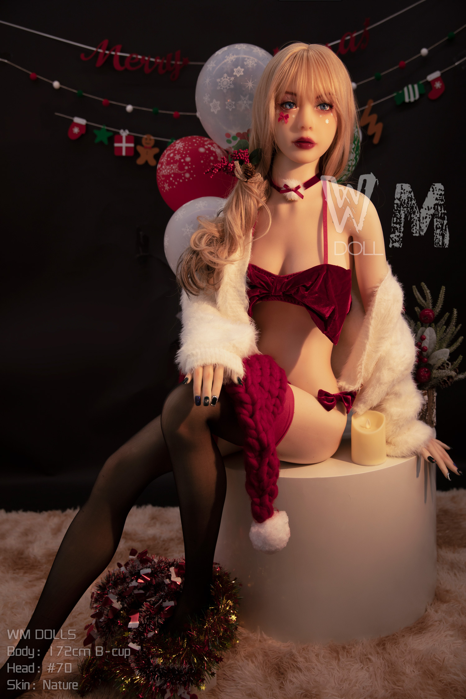 WM Dolls® 172cm (5.64') B  Cup  with Head #70 TPE Sex Doll