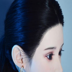 Implanted human hair