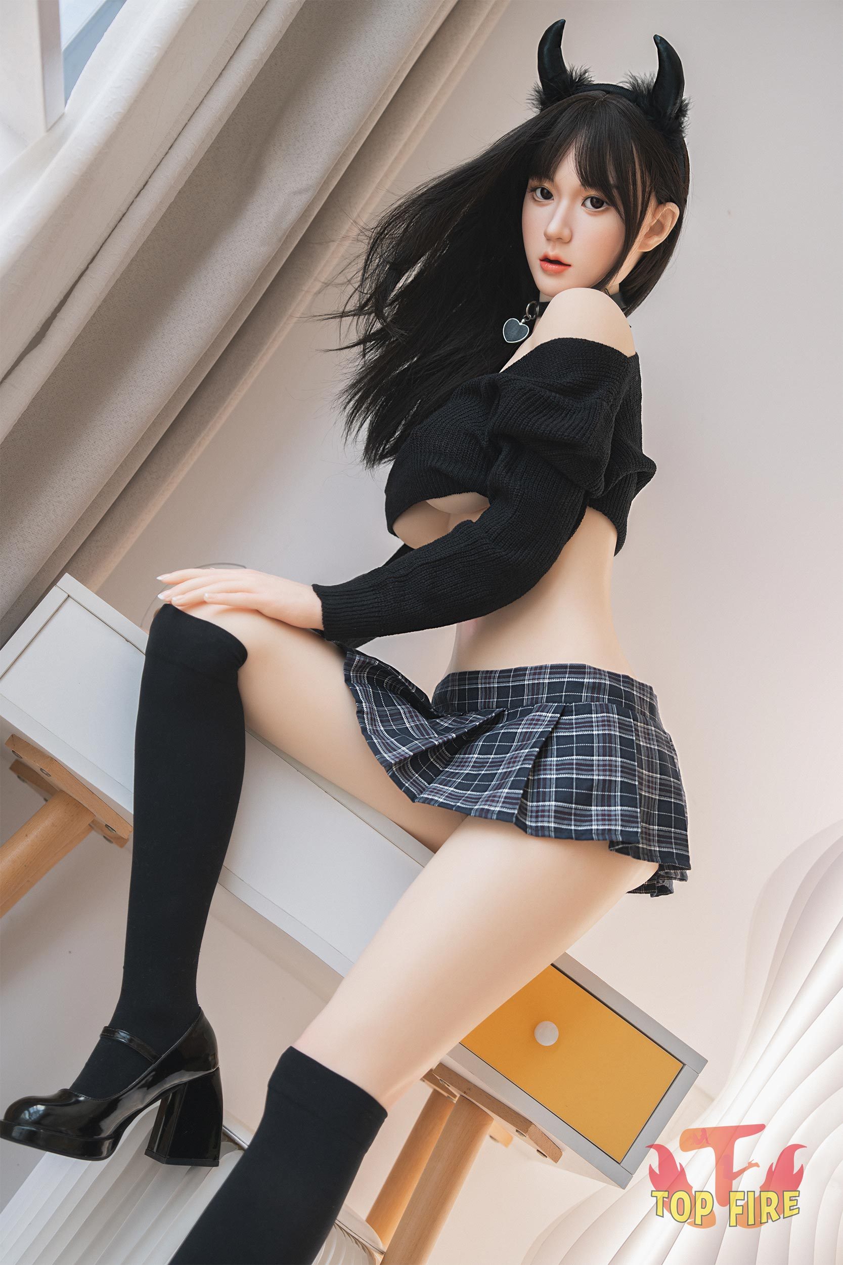 TOP FIRE® 158cm (5.18')  D Cup T10 Ann  Silicone Sex Doll